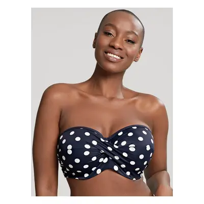 Dámský vrchní díl plavek Anya Riva Spot Bandeau navy/vanilla SW1453 - Panache