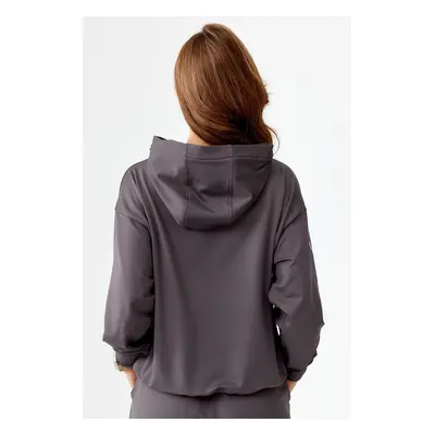 Rough Radical Mikina kapucí Pery Hoodie Dark Grey