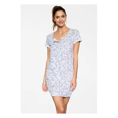 Dámská noční košile Henderson Ladies 39609 Narine kr/r S-2XL světle šedá