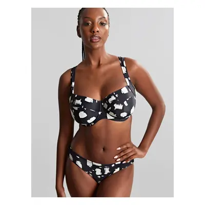 Swimwear Black Sand Balcony Bikini black sand print SW1722A