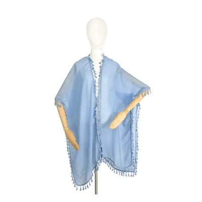 Art of Polo Poncho sz23181-8 Modrá