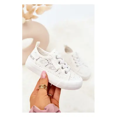 Openwork Sneakers Big Star JJ374134 White 22