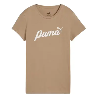 Dámské tričko Puma ESS+Script béžová 679315 67