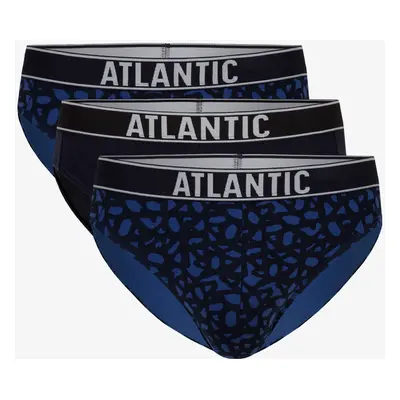 Klasické pánské slipy ATLANTIC 3Pack - černé/tmavě modré