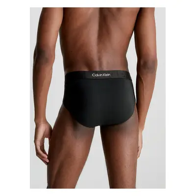 Pánské slipy Briefs Embossed Icon 000NB3298A UB1 černá - Calvin Klein