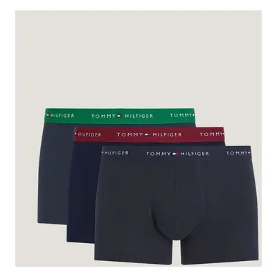 Pánské boxerky 3-PACK UM0UM02763 0SS tm. modré - Tommy Hilfiger