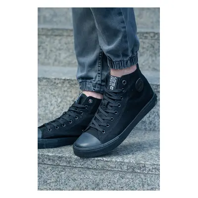 Men's Classic High Sneakers BIG STAR Black