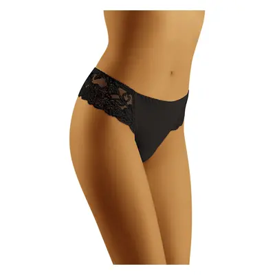 Dámská tanga Beta Black - Wol-Bar