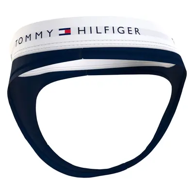 Dámská tanga THONG UW0UW03835 DW5 tm. modré - Tommy Hilfiger