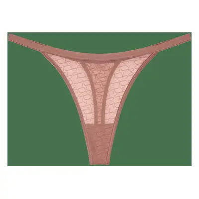 Dámská tanga Triumph Signature Sheer String - TOASTED ALMOND - mandlová 6901 - TRIUMPH BROWN