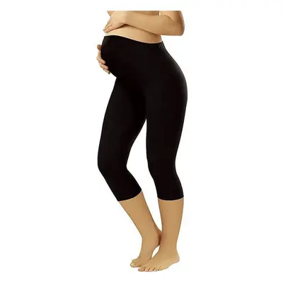 Těhotenské legíny Leggins short black - ITALIAN FASHION černá