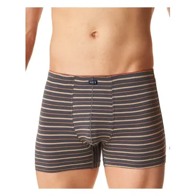 Pánské boxerky Key MXH 303 A24/25 M-2XL hnědá