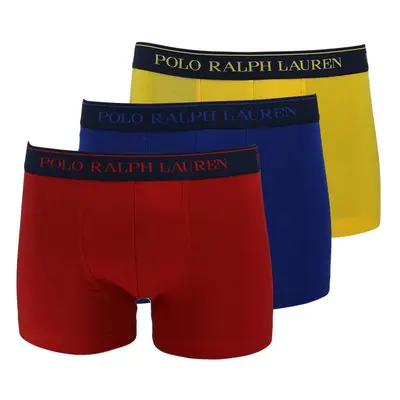 Boxerky 3 psc 714662050040 žlutočervenomodrá - Ralph Lauren modrá,žlutá,červená