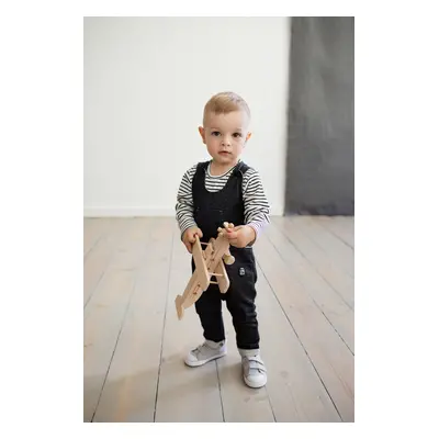 Dupačky Pinokio Happy Day Dungarees Black