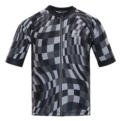 Pánský cyklistický dres ALPINE PRO SAGEN dk. true gray varianta pb