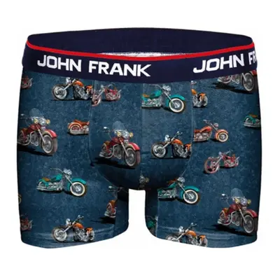 Pánské boxerky John Frank JFBD284 Modrá