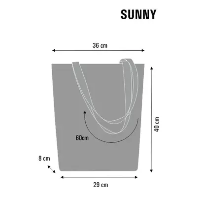 Bertoni Plátěná taška Sunny Lupo Brown