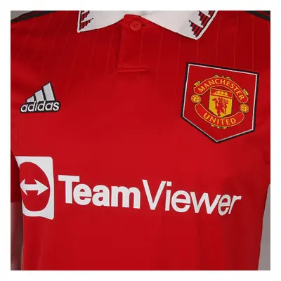 Pánské polo tričko Manchester United H Jsy M H13881 červené - Adidas