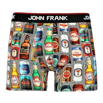 Pánské boxerky John Frank JFBD313 šedá