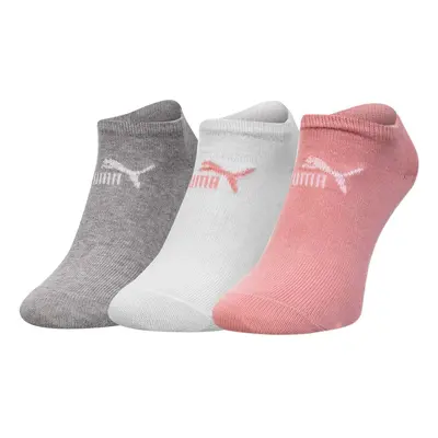 Puma 3Pack Ponožky 887497 Růžová/šedá/bílá