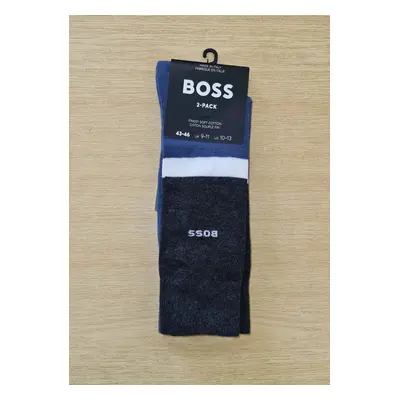 PÁNSKÉ PONOŽKY BOSS 50478357 2PACK Modrá