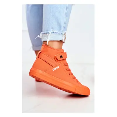 Women's High Sneakers Big Star Orange