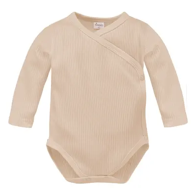 Pinokio Lovely Day Béžové zavinovací body LS Beige Stripe