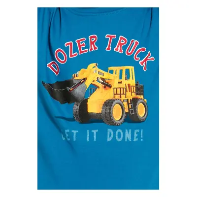 Chlapecké pyžamo 478/117 Dozer truck - CORNETTE oceán