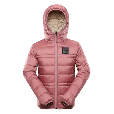 Dětská oboustranná bunda hi-therm ALPINE PRO EROMO dusty rose 128-134