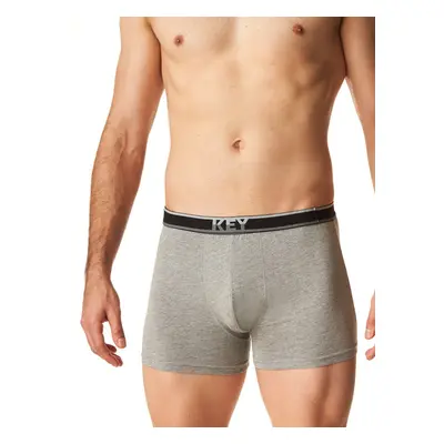 Pánské boxerky Key MXH 261 B24 M-2XL šedá