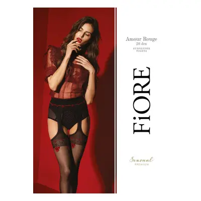 Dámské punčochové kalhoty Fiore O 5028 Amour Rouge 20 den blackred