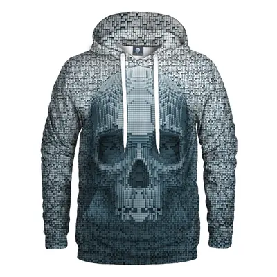 Aloha From Deer Pixel Skull Hoodie H-K AFD343 Blue