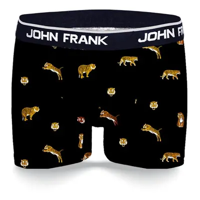 Pánské boxerky John Frank JFBD347 TIGER Černá