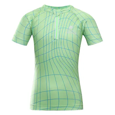 Dětský cyklo dres ALPINE PRO LATTERO neon green gecko varianta pa