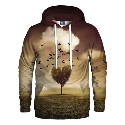 Aloha From Deer Tree Heart Hoodie H-K AFD036 Brown