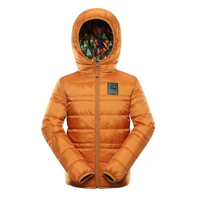 Dětská oboustranná bunda hi-therm ALPINE PRO EROMO golden oak varianta pb 104-110