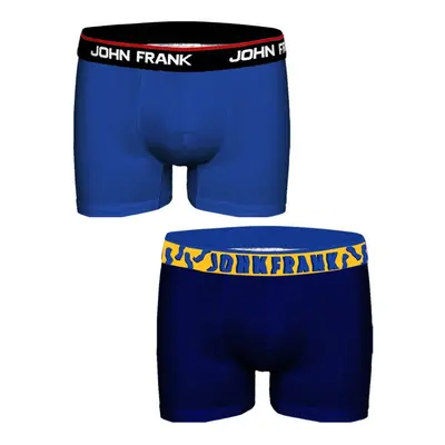 Pánské boxerky John Frank JF2BHYPE04 2 pack Modrá