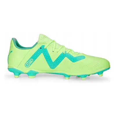 Pánské fotbalové kopačky FG/AG 107187 03 Neon zelená s modrou - Puma neonová zelená