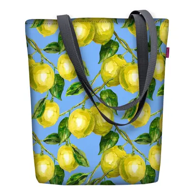 Bertoni Plátěná taška Sunny Lemons Blue/Yellow