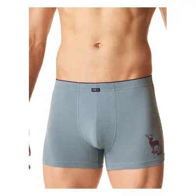 Pánské boxerky Key MXH 602 A24/25 M-2XL šedá