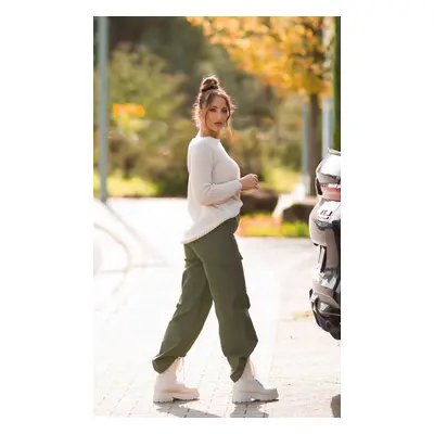 Tredy Basic comfy fit svetr lightbrown Einheitsgroesse