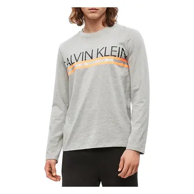 Pánské tričko NM1772E-080 šedá - Calvin Klein šedá