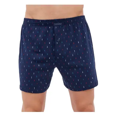 Pánské boxerky Cornette Comfort 008/284 3XL-5XL tmavě modrá