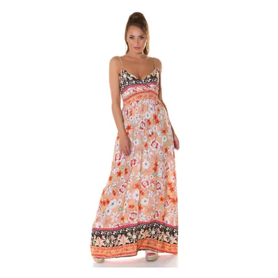 Trendy Maxidress Boho-look salmon