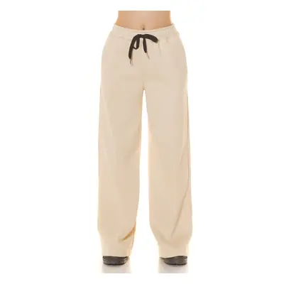 Sexy Koucla Highwaist Jogger Loungewear Style barva BEIGE