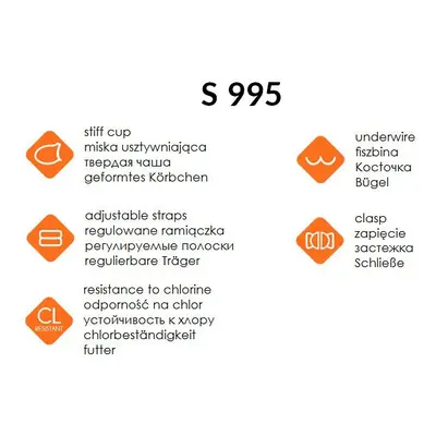 Dvoudílné dámské plavky Self S 995 TA5 Tahiti 5 černá