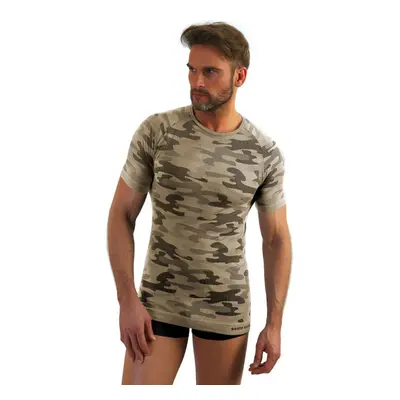 Pánský nátělník Sesto Senso P1035 Military Style kr/r M-XL popelavě šedá