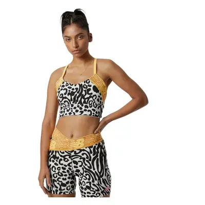 Sportovní podprsenka New Balance Relentless Printed Crop Bra W WB21176BKW