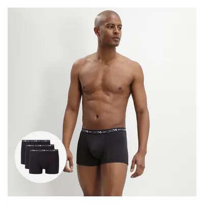 Pánské boxerky 3 ks DIM COTTON STRETCH BOXER 3x - DIM - černá