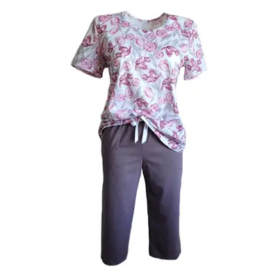 Dámské pyžamo Betina 1407 kr/r S-XL pink-mocca